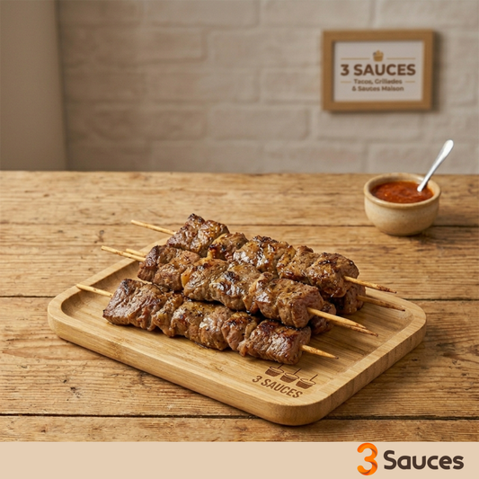 BROCHETTES DE BOEUF X 5